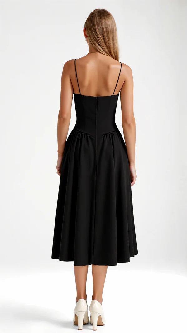 Onyx Black dress midi skirt