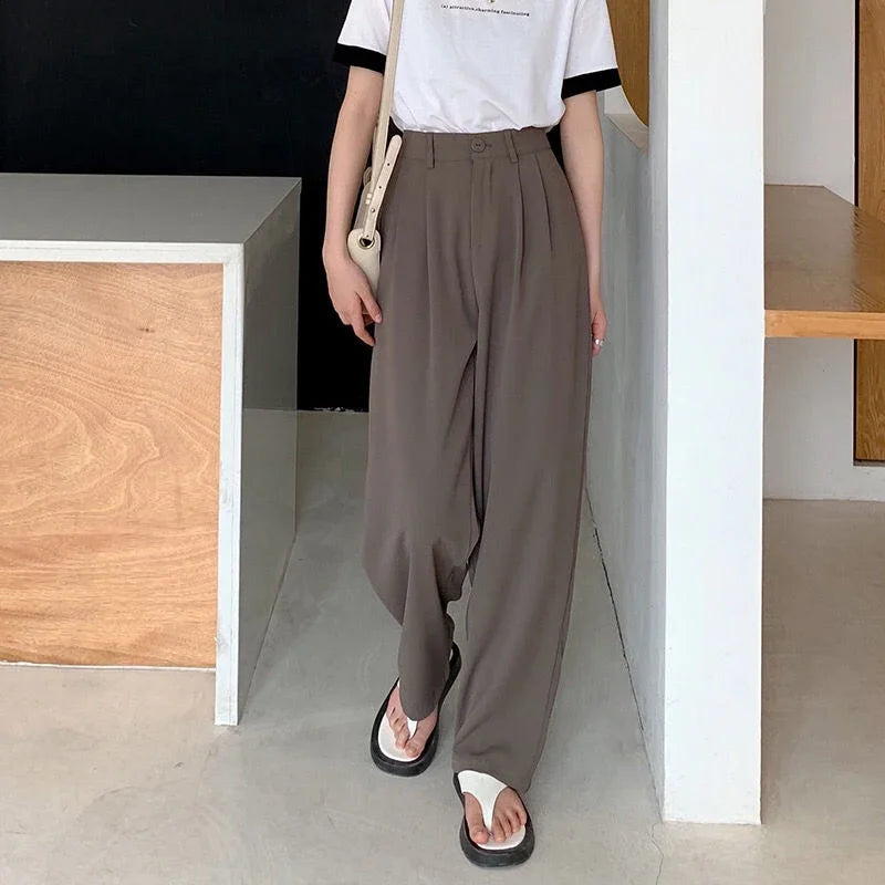 High Waist Suit Pants