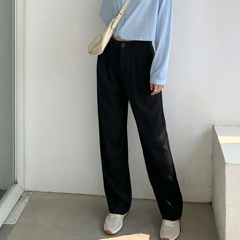 High Waist Suit Pants