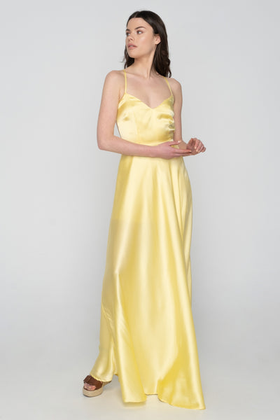Elegant Sling Dress Sleeveless V Neck High Waist Chic Lady