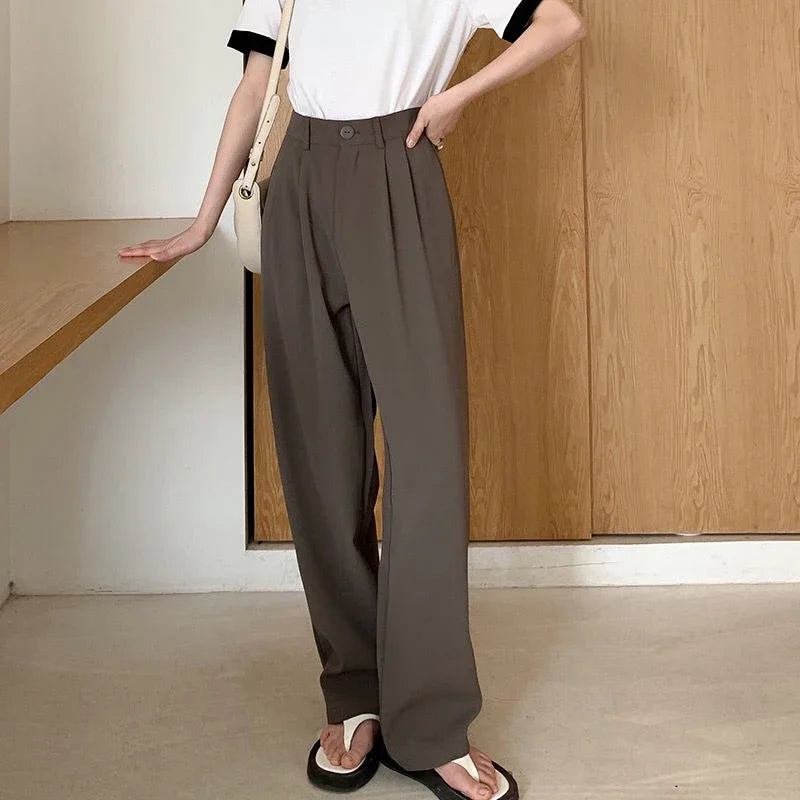 High Waist Suit Pants