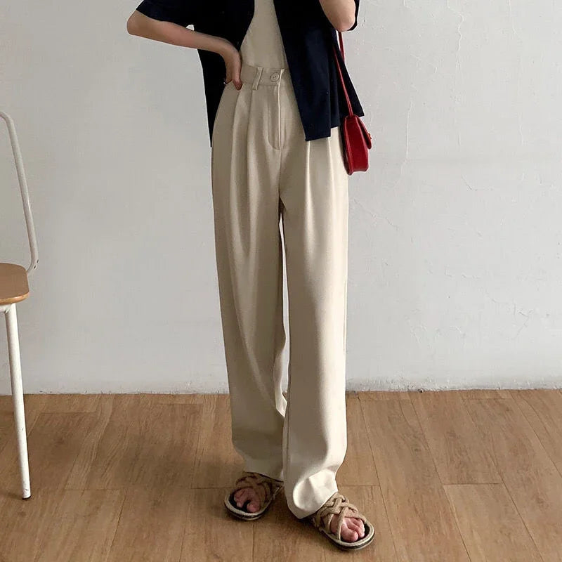 High Waist Suit Pants