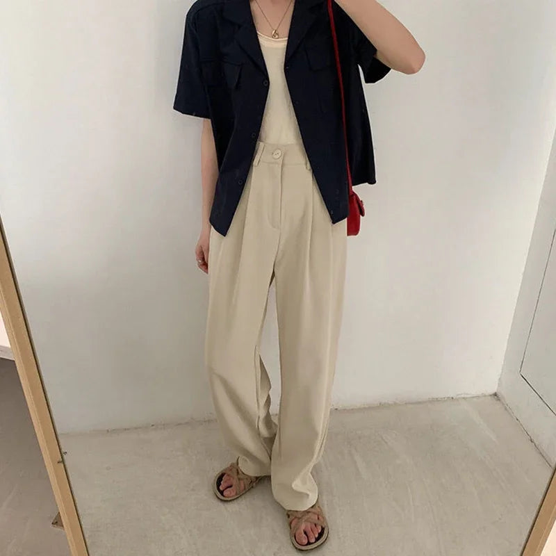 High Waist Suit Pants