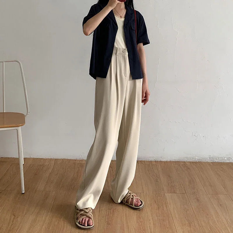 High Waist Suit Pants