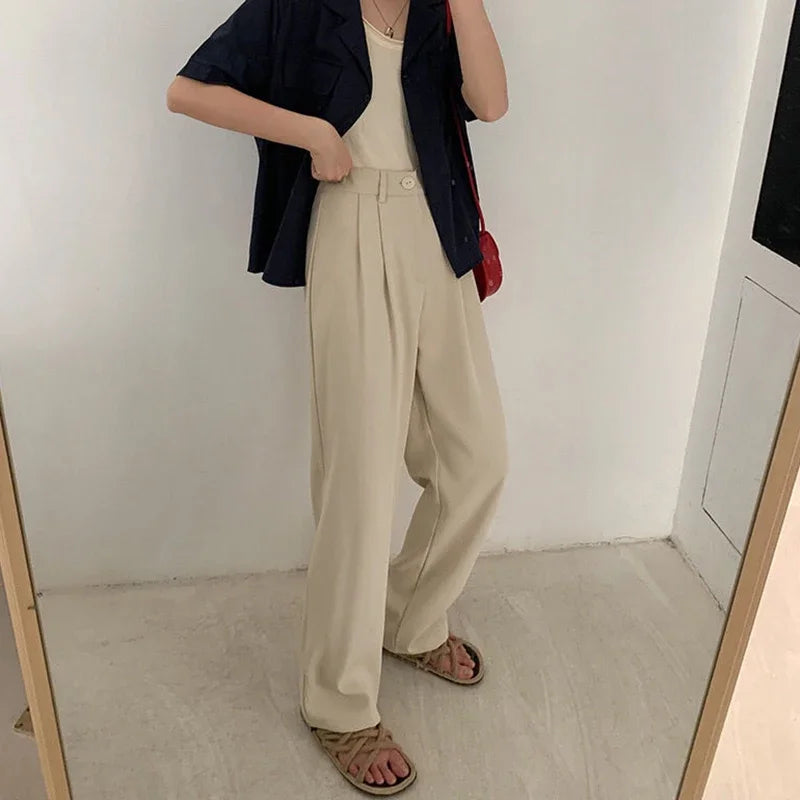 High Waist Suit Pants