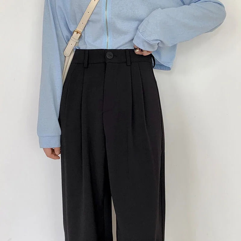 High Waist Suit Pants